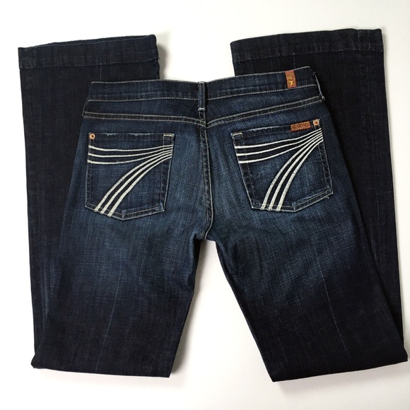 7 For All Mankind Denim - 7 For All Mankind Dojo Flare 33.5 Long Jeans